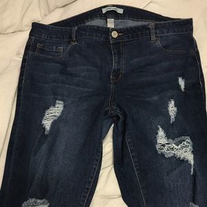 Ripped jeans size 16